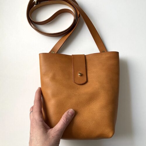 P Kirkwood Small Bag No.2 Tan Front Hand 2021