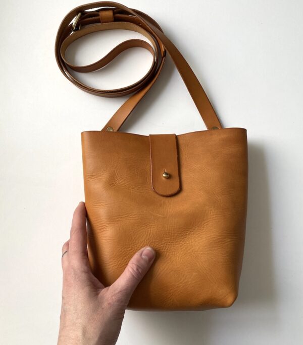 P Kirkwood Small Bag No.2 Tan Front Hand 2021