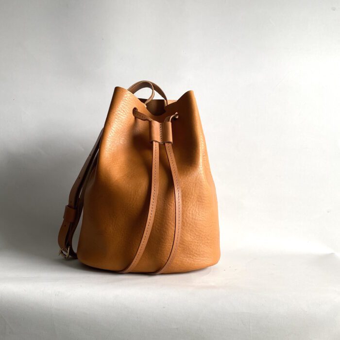 Pkirkwood-Brading-Bucket-Bag-Front-Gold-Tan-Scaled