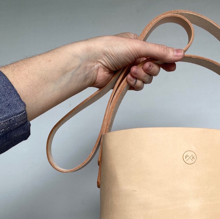 Pkirkwood Cowfold Bucket Bag Bone In Hand