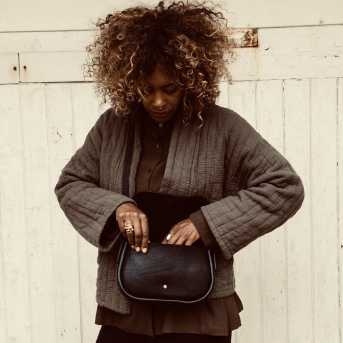 Pkirkwood Frida Bag Black Model Hands In Aw24