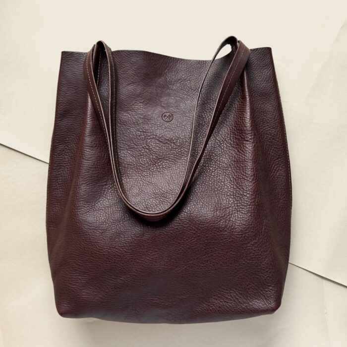 PKirkwood-Lene-Tote-Bag-Chestnut-folded-handles-AW24